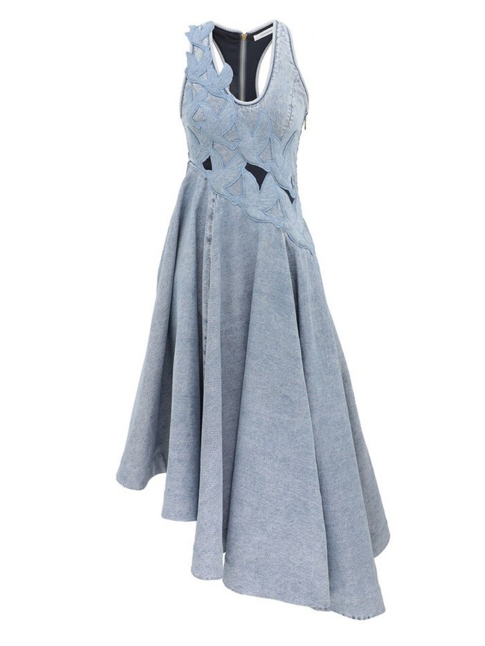 Alchemy Denim Applique Dress Worn Once - Picture 5 of 6